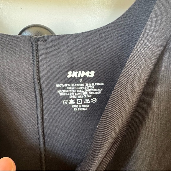 NWT SKIMS Black Shapewear Body Tank Dress - Picture 5 of 5